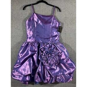 Jessica McClintock Girls Collection Purple Taffeta / RARE! / Size 16 / NWT!